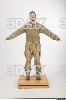 Soldier in American Army Military Uniform 0001